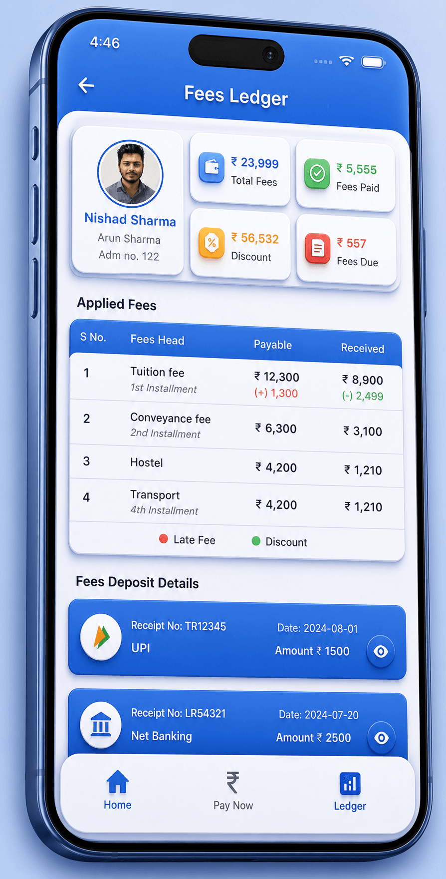 FeesPe Dashboard Mobile Preview 3